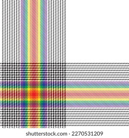 Rainbow Plaid, checkered, tartan seamless pattern suitable for fashion textiles and graphics