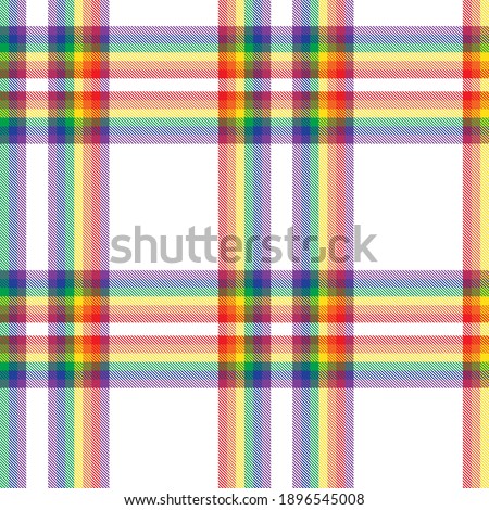 Rainbow Plaid, checkered, tartan seamless pattern suitable for fashion textiles and graphics