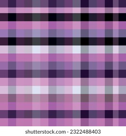 Arroyo arcoiris. Patrón tartán sin foco. Celda. Adecuado para textiles y gráficos de moda, embalaje. la paleta Madras. Vector.