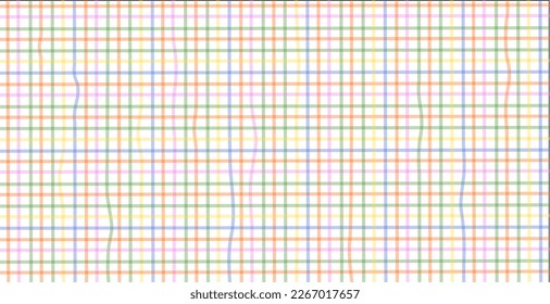 Rainbow plaid striped background vector illustration.