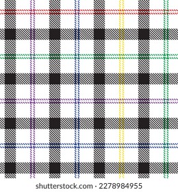 Rainbow Plaid textured seamless pattern for fashion textiles and graphics