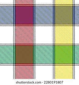 Rainbow Plaid textured seamless pattern for fashion textiles and graphics