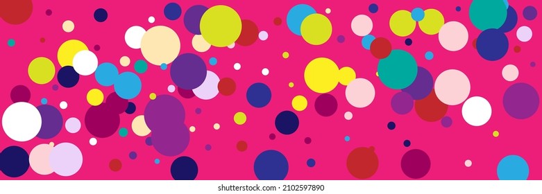 Rainbow Play Bright Circles Violet Background. Pink Red Dark Yellow Beige Green Textile. Purple White Indigo Kids Vibrant Multicolor Design Pic. Pastel Children Vivid Blue Color Print.