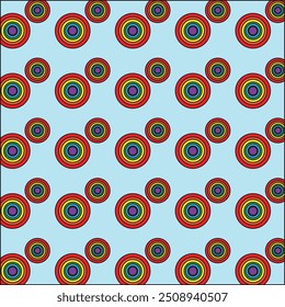 meio de impressão de padrão de pocadots arco-íris 