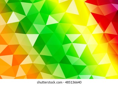 Rainbow polygonal background. triangles. colors of rainbow. vector illustration. for the design, printing, wallpaper, presentations