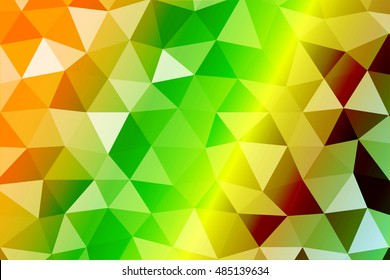 Rainbow polygonal background. triangles. colors of rainbow. vector illustration. for the design, printing, wallpaper, presentations