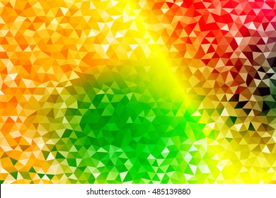Rainbow polygonal background. triangles. colors of rainbow. vector illustration. for the design, printing, wallpaper, presentations