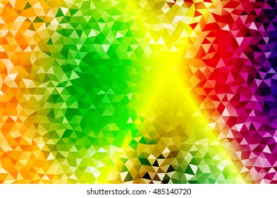 Rainbow polygonal background. triangles. colors of rainbow. vector illustration. for the design, printing, wallpaper, presentations