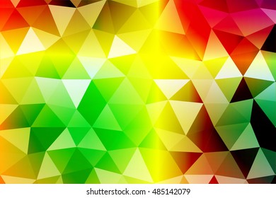Rainbow polygonal background. triangles. colors of rainbow. vector illustration. for the design, printing, wallpaper, presentations