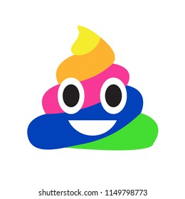 rainbow poop emoji