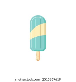 Rainbow Popsicle Summer Vector Illustration