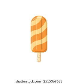 Rainbow Popsicle Summer Vector Illustration