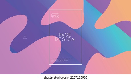 Rainbow Poster. Modern Shape. Fluid Website. Multicolor Brochure. Purple Plastic Design. Vibrant Paper. 3d Minimal Cover. Tech Landing Page. Violet Rainbow Poster