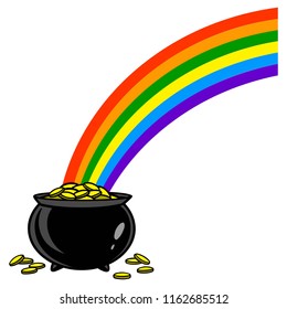 Royalty Free Pot Of Gold Rainbow Stock Images Photos Vectors