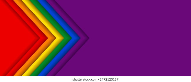 Rainbow pride background for banners, greeting cards, posters, web banners, social media. Celebrate lgbtq+ pride month.