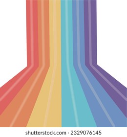 rainbow pride LGBT flag background. Red, orange, yellow, green, blue, purple textured bands. Happy LGBT pride month concept.