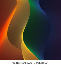 Fondo del mes del orgullo del arco iris, estilo Abstractas, Fondo de pantalla futurista, fluido colorido, celebrar sentimiento feliz. 
