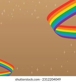 rainbow pride month lgbt flag curve background 