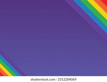 rainbow pride month lgbt flag Diagonal background 