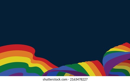 A rainbow Pride or Peace flag design element