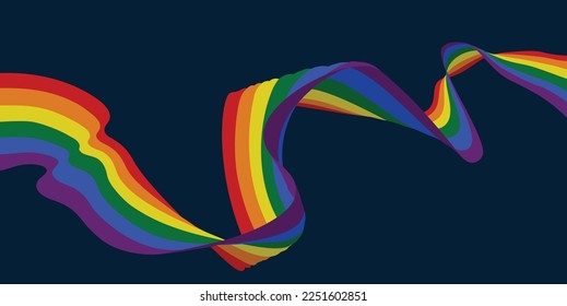 Un elemento de diseño del orgullo arcoiris o de la bandera de la paz