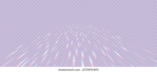  Rainbow Prism Light Effect. Crystal Flare Leak Shadow Overlay on transparent Backdrop. Optical rainbow lights, glare, leak, streak overlay. Vector colorful vector lenses and light flares.
