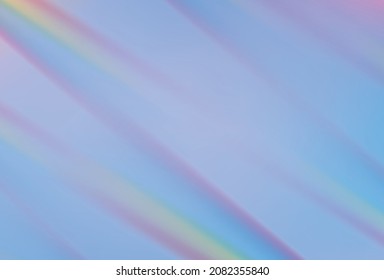 Rainbow prism light rays holographic background