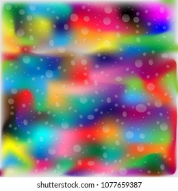 Rainbow rain bright fantasy. Vector art graphics