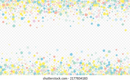Rainbow Rain Fun Transparent Background. Independence Dot Texture. Celebration Round Invitation. White Shine Christmas Pattern.