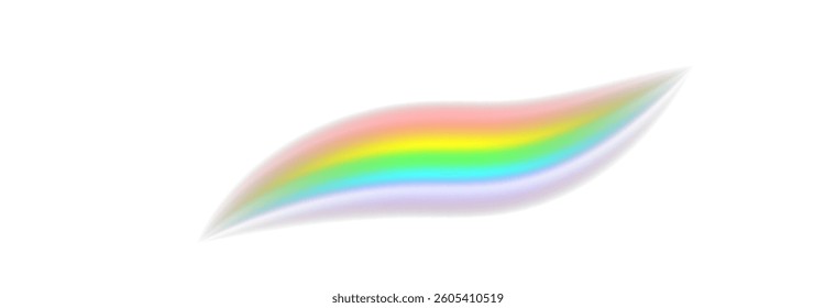Rainbow, realistic rainbow icon isolated on transparent background, png vector.