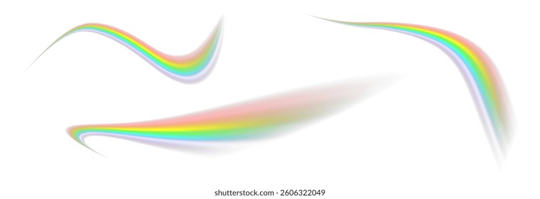 Rainbow, realistic rainbow icon isolated on transparent background, png vector.