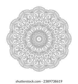 Rainbow Rhapsody adult coloring book mandala page for kdp book interior. Peaceful Petals, Ability to Relax, Brain Experiences, Harmonious Haven, Peaceful Portraits, Blossoming Beauty mandala design.