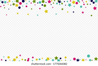 Rainbow Round Abstract Transparent Background. Carnival Rain Invitation. Festival Circle Card. Color Splash Christmas Pattern.