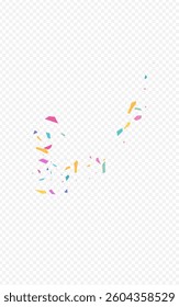 Rainbow Round Decoration Vector Transparent Background. Flying Circle Banner. Carnival Splash Invitation. Color Confetti Christmas Wallpaper.