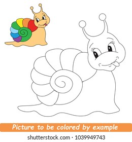 Rainbow Sail Beautiful To Be Colored, The Coloring Book For Preschool Kids With Simple Educational Gaming Level.