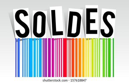 Rainbow sale vector illustration