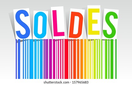 Rainbow sale vector illustration