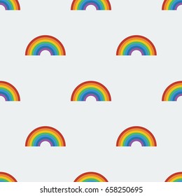 Rainbow Seamless Pattern. 
