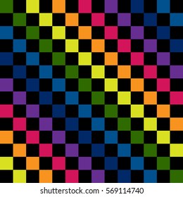 Rainbow seamless pattern. Rainbow abstract background. Rainbow border. Rainbow vector colors.