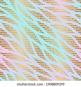 Rainbow seamless pattern. Abstract neon background. Repeating patterns. Repeated modern stylish texture. Delicate rainbow design for prints. Pastel color tile. Abstract diagonal backdrop. Vector