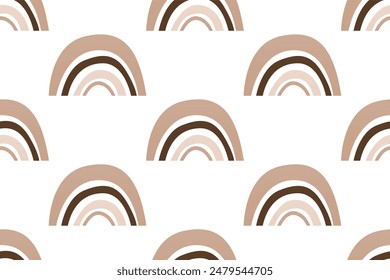 Rainbow seamless pattern background. Scandinavian rainbow seamless pattern background illustration. Wrapping paper rainbow seamless pattern background