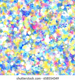 Rainbow Seamless pattern from circles and rings