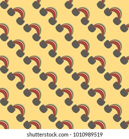 Rainbow seamless pattern. Rainbows design for textile, interior design, linens, etc. Cute abstract kids background.