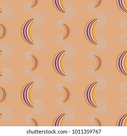 Rainbow seamless pattern. Rainbows design for textile, interior design, linens, etc. Cute abstract kids background.