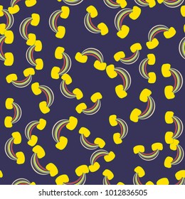 Rainbow seamless pattern. Rainbows design for textile, interior design, linens, etc. Cute abstract kids background.