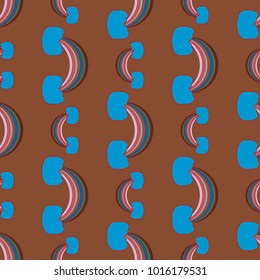 Rainbow seamless pattern. Rainbows design for textile, interior design, linens, etc. Cute abstract kids background.