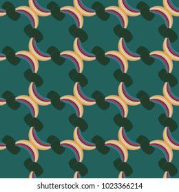 Rainbow seamless pattern. Rainbows design for textile, interior design, linens, etc. Cute abstract kids background.