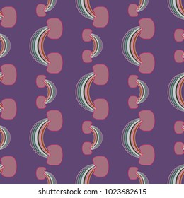 Rainbow seamless pattern. Rainbows design for textile, interior design, linens, etc. Cute abstract kids background.