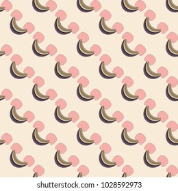 Rainbow seamless pattern. Rainbows design for textile, interior design, linens, etc. Cute abstract kids background.