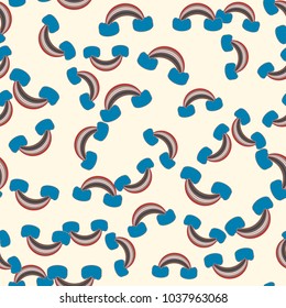 Rainbow seamless pattern. Rainbows design for textile, interior design, linens, etc. Cute abstract kids background.
